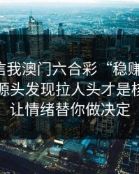 有人私信我澳门六合彩“稳赚”链接，我追到源头发现拉人头才是核心：别让情绪替你做决定